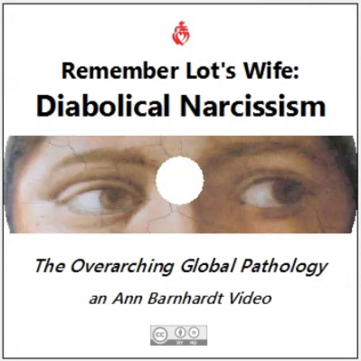 Remember Lot's Wife: Diabolical Narcissism, the Overarching Global Pathology -- an Ann Barnhardt DVD cover